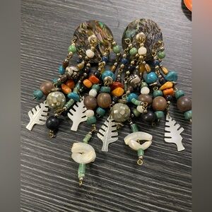 Bohemian Multicolor Beaded Earrings